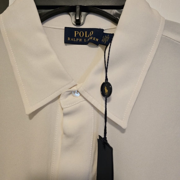 Ralph Lauren Cream Silk Shirt - Picture 3 of 5